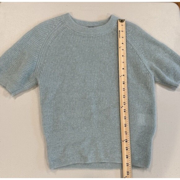 Judith & Charles Top Womens Large Mohair Open Knit Minimal Stretch Quiet Luxury - Picture 4 of 5